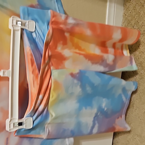 Girls colorful jammies short set - Picture 5 of 6